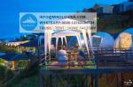 6M 8M 10M Wooden Floor Pvc Hotel Room House Resort Tent Garden Igloo Geodesic