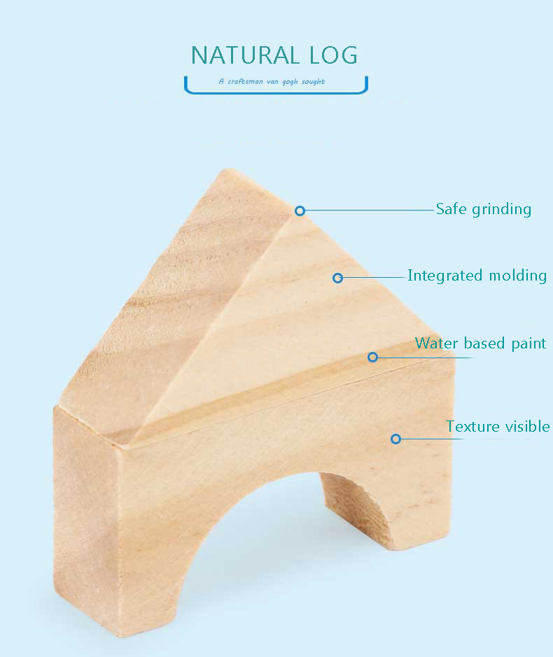 Montessori Education Wooden Grains Stacking Building Blocks Kindergarten Children Early Childhood Parenting Kids Toys