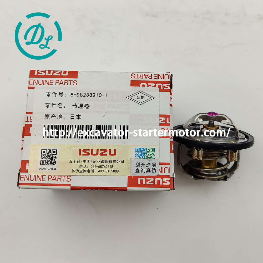 8-98238910-1 Excavator Thermostat 76.5℃ 8-98238910-2 ISUZU 4HK1 Engine