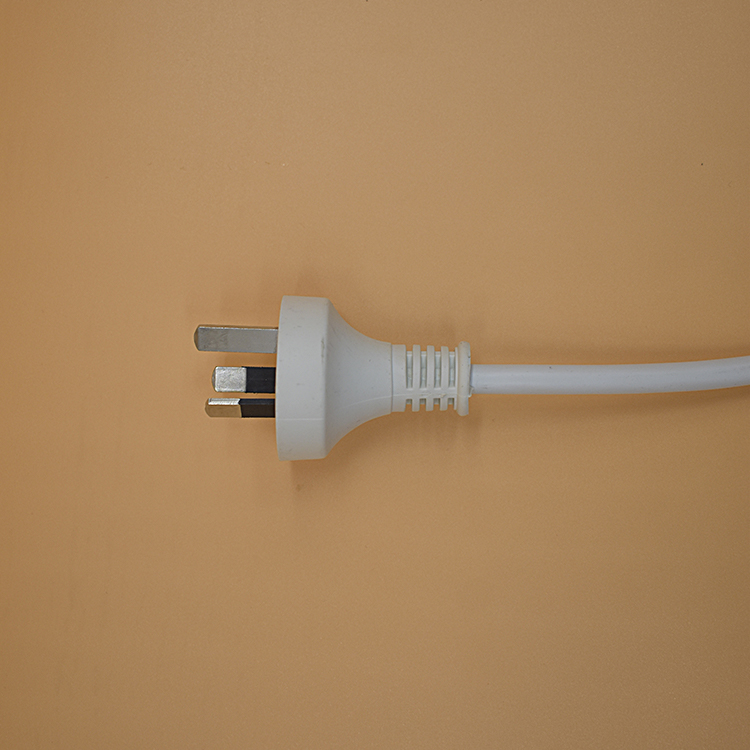 AC Power Cord Standard Australian AU 3-Pin Plug Custom Length White Power Extension Lead Cord Rated Current 5A