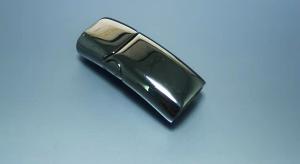 Quality SS 304 316L Watch Assembly Parts Glossy Finish Buckle Clasp Silver Color wholesale