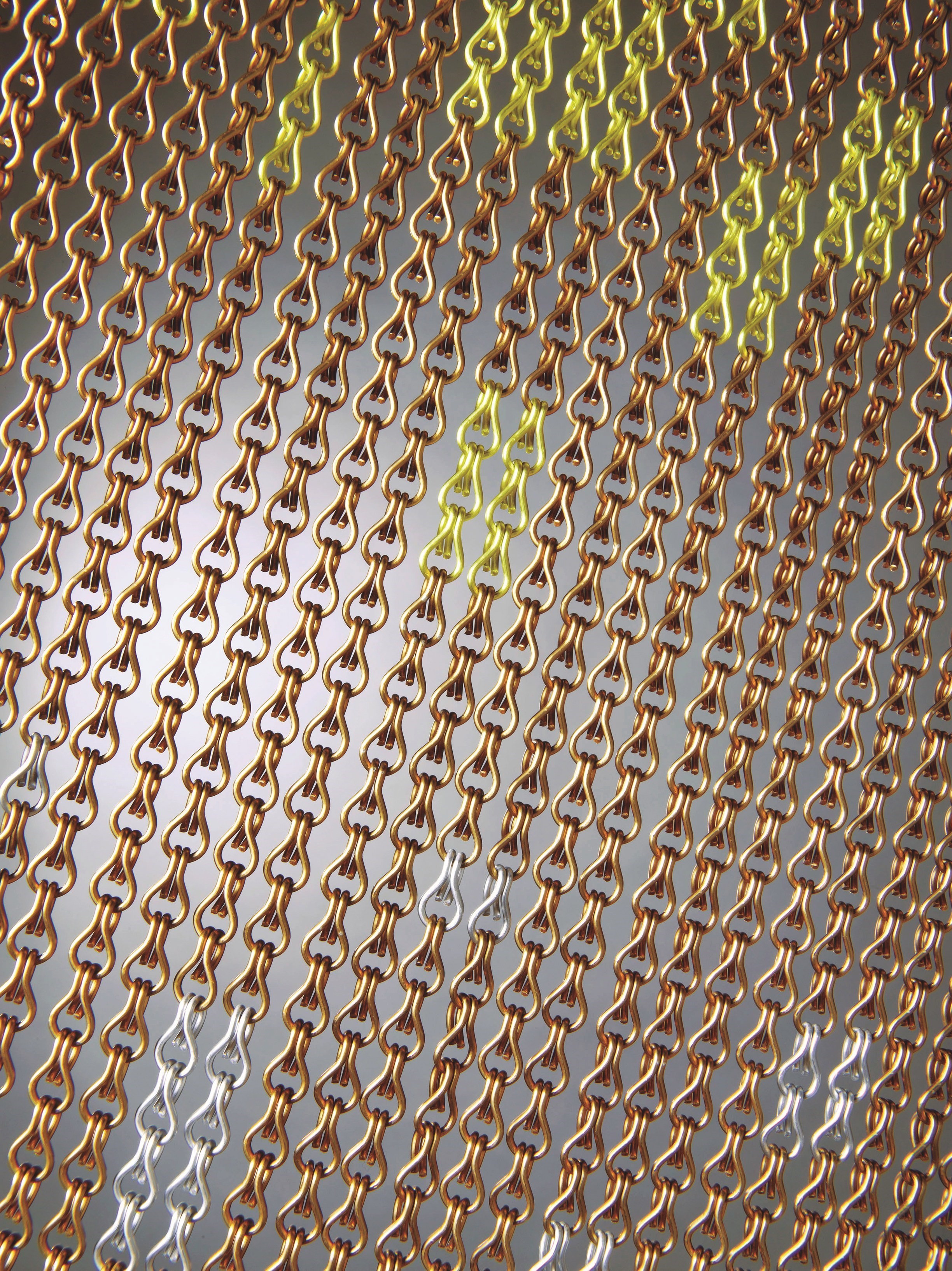 Wall Interior Partition Metal Mesh Curtain 1mm-100mm Lightweight Fireproof