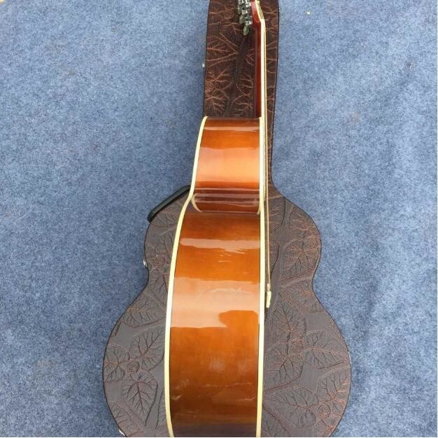 Chibson J180 acoustic guitar / Blonde color double pickguard J180 electric acoustic guitar