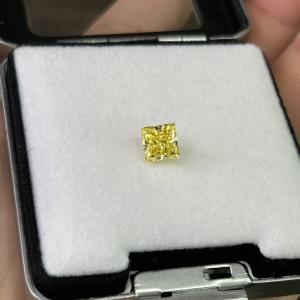 Quality 1.5ct Loose Lab Created Intense Yellow Diamonds VS1 Clarity wholesale