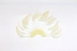 Dyed Stripped Hackle Feather Fan , Chicken Feather Hand Fan 10x15cm