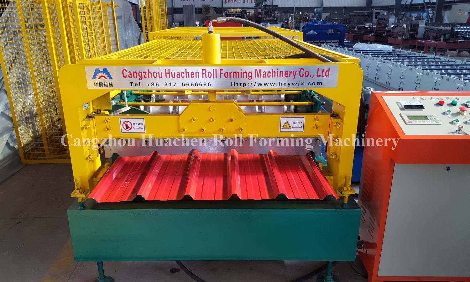 Floor Panel Metal Roll Forming Machine / Roofing Sheet Making Machine 1050 Type