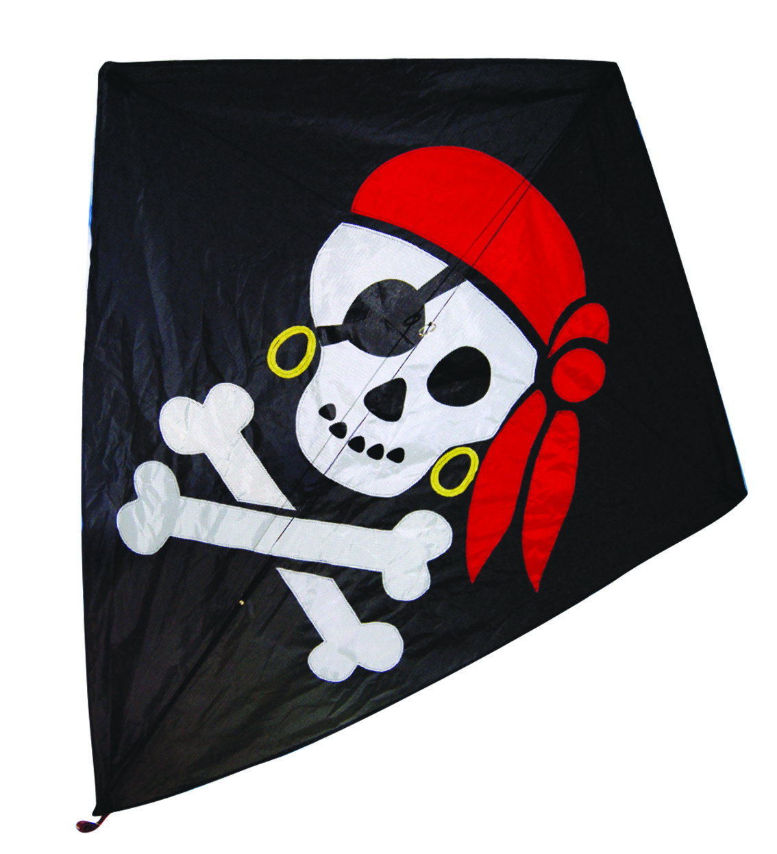 Pirate Pattern Nylon Stunt Kite , Fiberglass Frame Kids Stunt Kite 124*152cm