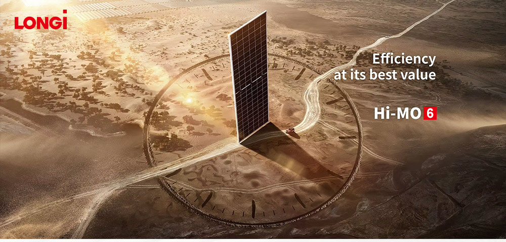 EU Stock Longi Hi MO 6 Solar Modules 590W 600W N Type Anodized Aluminium Alloy Frame