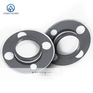 Quality Flat Circle Shaped Glass Cut To Size CCTV Camera Cover Glass wholesale