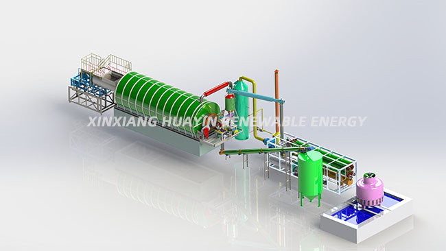 Petrol Oil Pyrolysis Plant Plastic And Tyres Environmental Friendly
