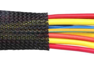 Quality Melt Temperature Flexible Braided Wire Covers Custom Diameter Abrasive Resistance wholesale
