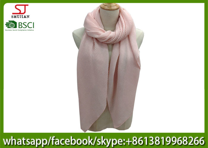 China supplier wrinkle wrap and thin Gilding spring summer scarf shawl 90*190cm 100% Polyester keep fashion chiffon