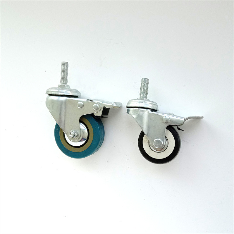Fixed Furniture Light Duty Caster Wheels 25mm Castor PP Rubber