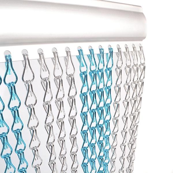 Light Weigh Metal Mesh Curtain Anodizing Powder Coating Polishing Brushing 1m-3m