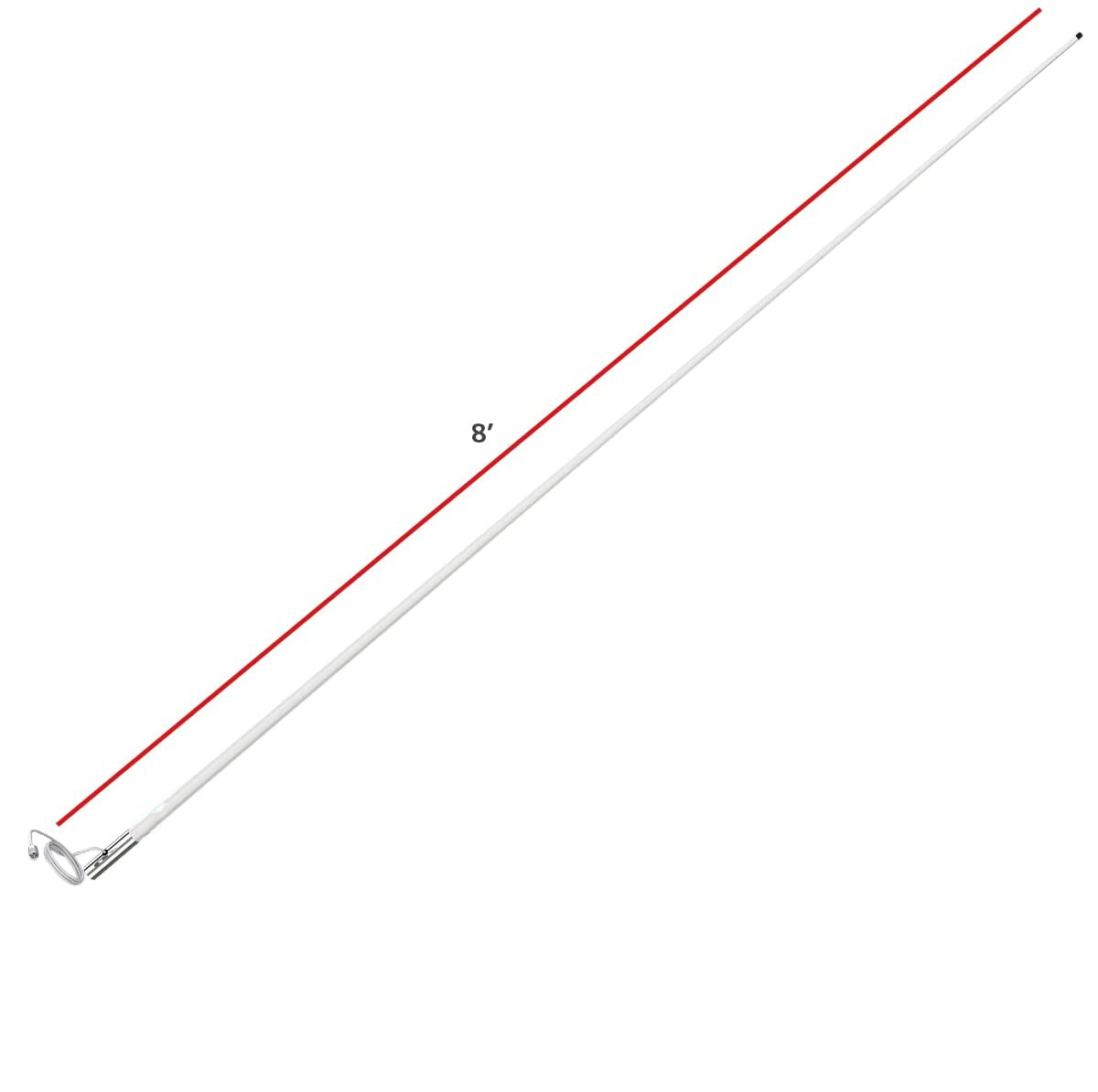 Customized Connector Type UHF Fiberglass 156 MHz Marine VHF Antenna for Mount 90*90mm