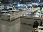 Freely Combined Supermarket Island Freezer for Ice Cream and Meat Display
