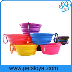 Quality Manufacturer Silicone Pet Feeder Collapsible Travel Pet Dog Bowl wholesale