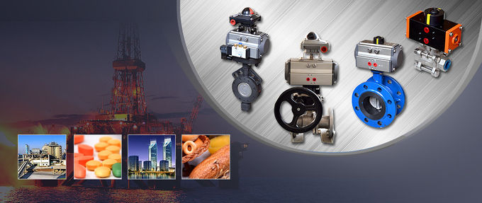 wuxi xinming factory  rack and pinion quarter-turn  pneumatic actuators  control valve