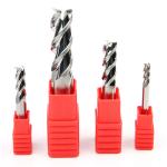 HRC55 3F Flat Endmills Square 3 Flute End Mill For Aluminum 1.5mm