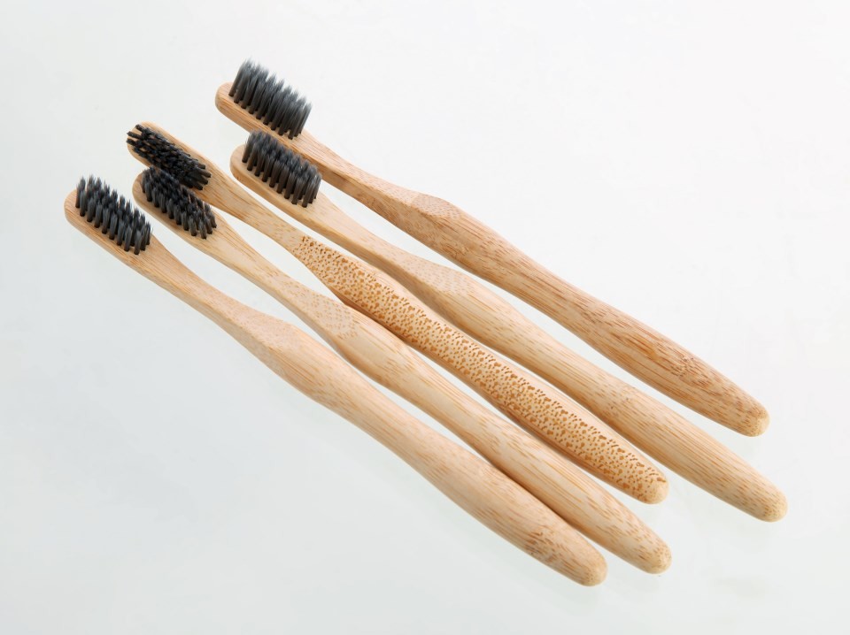 Adult Use Ergonomic Design Eco Bamboo Toothbrush With Laser Engraved Logo