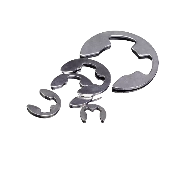 General Industry 304 Stainless Steel DIN6799 M2.3-M10 E Clip Split Washer Circlip Retaining Ring for Shaft Fastener