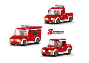 Quality 170Pcs ABS Plastic Educational Children's Building Blocks Toys Fire Rescue Truck wholesale