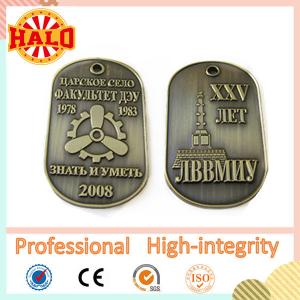 Quality Zinc alloy custom military dog tag wholesale