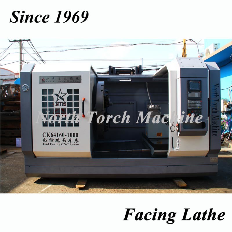 Flat Bed CNC Lathe Machine , Metal Turning Lathe Mill Cylinder Use