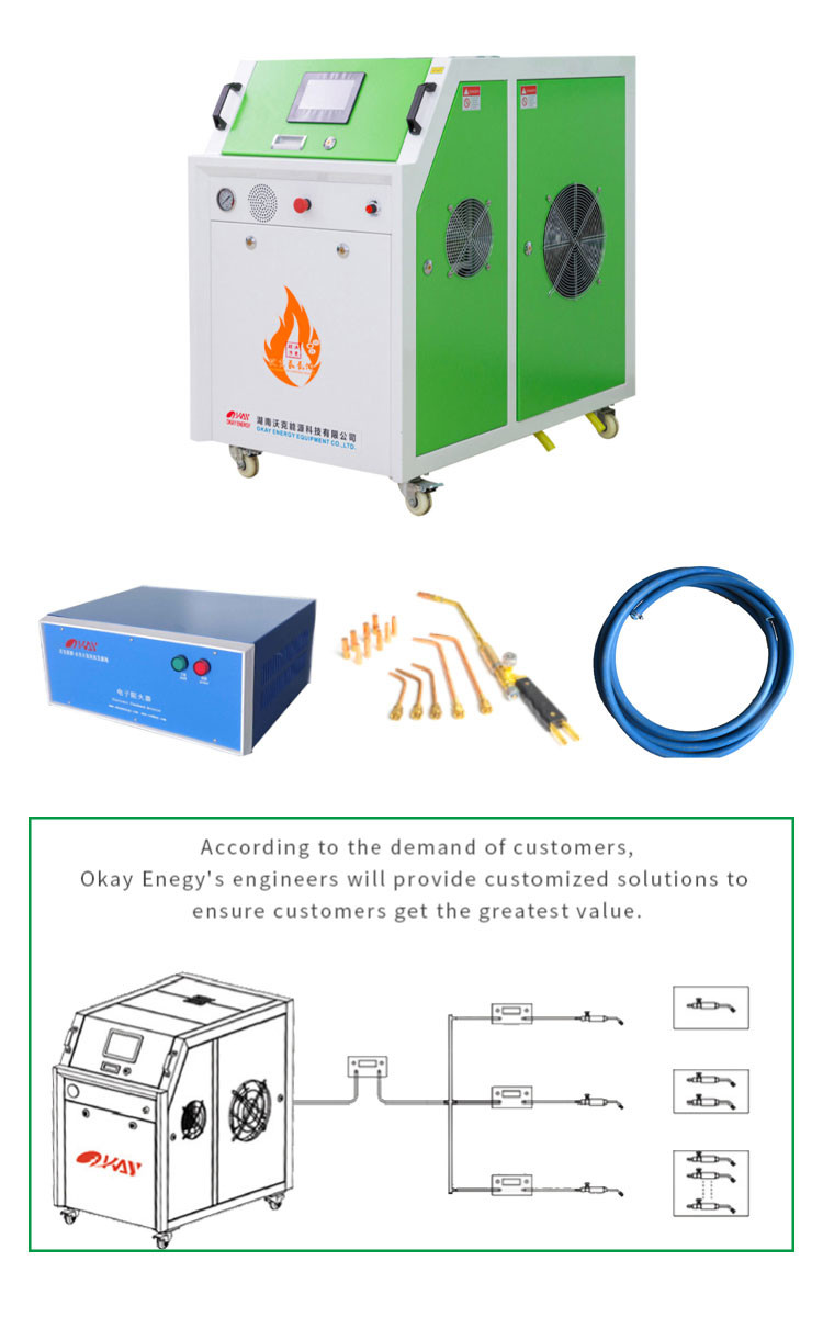 Water Electrolysis Oxy Hydrogen Generator HHO Oxygen Hydrogen Gas Generator