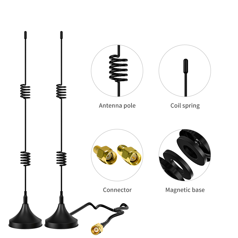 50 Ohm Input Impendence Magnetic Base 433Mhz Suction Antenna for Ham Radio V.S.W.R ≤2.0