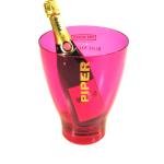 Piper Heidsieck Vintage Plastic Champagne Ice Bucket Red Purple Transparent