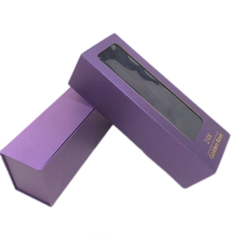 Custom Luxury Rigid Paper Gift Box With Satin Lining Embossing Stamping