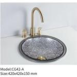 Transparent Vessel Art Wash Hand Basin Round Bathroom Clear Glass Counter Top