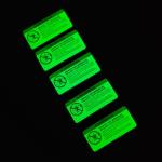 Printable Glowing Warning Signal Stickers Heat Transfer Clothing Glow In The