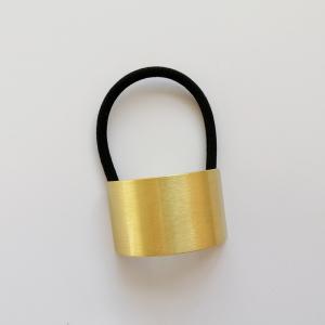 Quality Thick Stretchy Hair Ties For Sleeping Stretchy Ponytail Holders Golden Rope 4x2.5cm wholesale