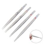 Stainless Steel Jewelry Tweezers Tools Anti Slip Pointed Fine