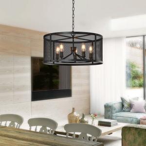 Quality Black wrought iron pendant lights Kitchen Chandelier (WH-CI-47) wholesale