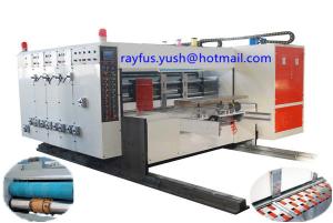 Quality Multicolor Flexo Printer Slotter Die Cutter / Flexo Folder Gluer Machine wholesale