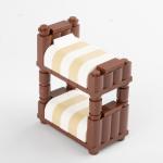 Diy city accessories decoration bricks home bedroom furniture bunk bed building