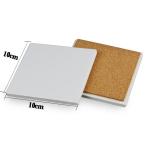 White Sublimation Coaster Blanks Square Ceramic Coaster For Sublimation Photo