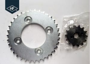 Quality POP100 Motorcycle Chain And Sprocket Sets 428 106L Sandblasting Natural Color wholesale