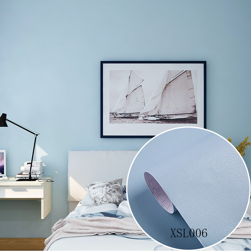 60cm/122cm Width Plain Color Cement Embossed Self Adhesive PVC Wallpaper for Interior Decoration Renovation Waterproof