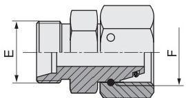 OEM Reducer Tube Adaptor with Swivel Nut Carbon Steel Fitting 2c-W 2c-W/Rn