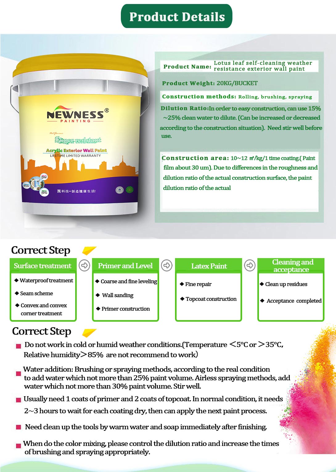 Decorative Wall Coating Function Water-based Protective Coating Sealing Primer Paint
