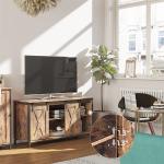 TV Cabinet with Barn Door, Farmhouse Style TV Cabinet, TV Stand with Sliding