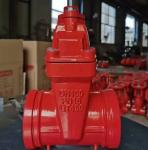 DN100 cast iron ANSI grooved end gate valve supplier