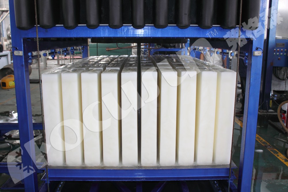 Milky White 27 Tons Direct Refrigeration Block Ice Maker with Video Outgoing-Inspection