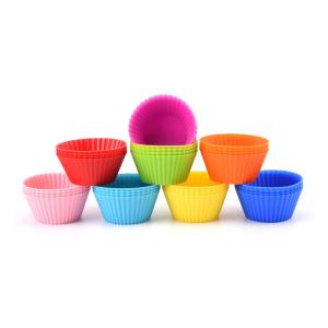 Quality 10g Microwave Safe Round Shape Silicone Cake Molds wholesale