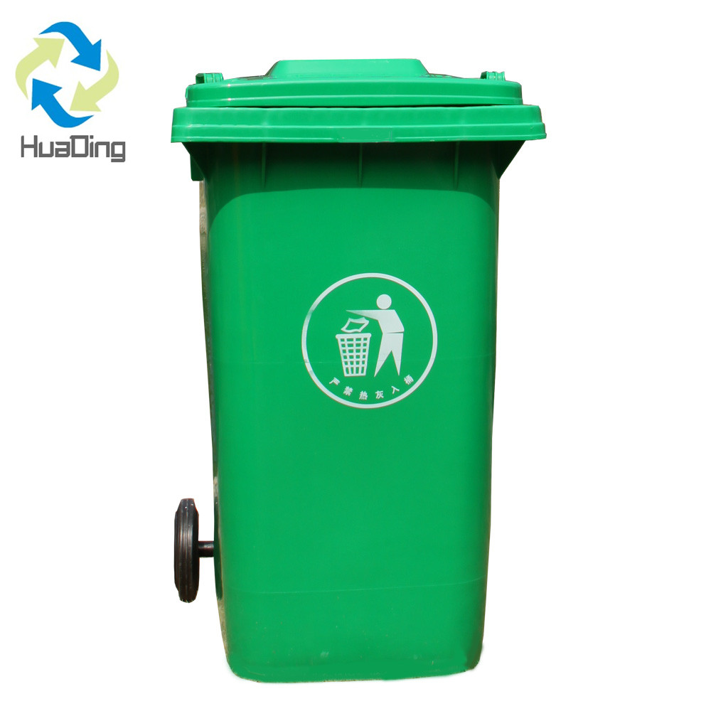 Garbage Bin 240L Wheelie Mobile Plastic Bulk 120L Contenedor De Basura Grande Para Residencia O Industria Rolling Cover Type