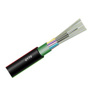 Quality GYTS Fiber Optic Cable 48 Core G652D Steel Central Strength Member wholesale